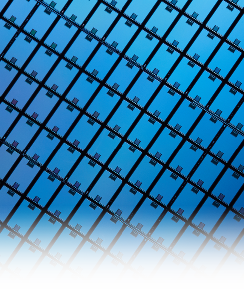 A sheet of semiconductor chips