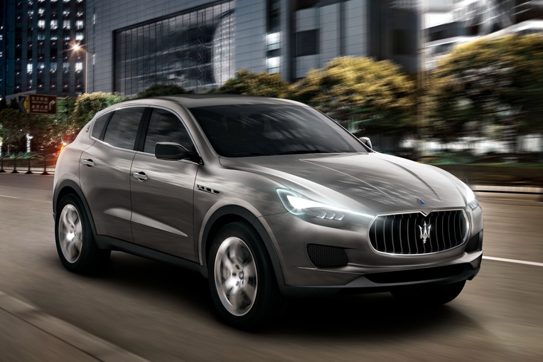 Front view of Maserati's Levante SUV