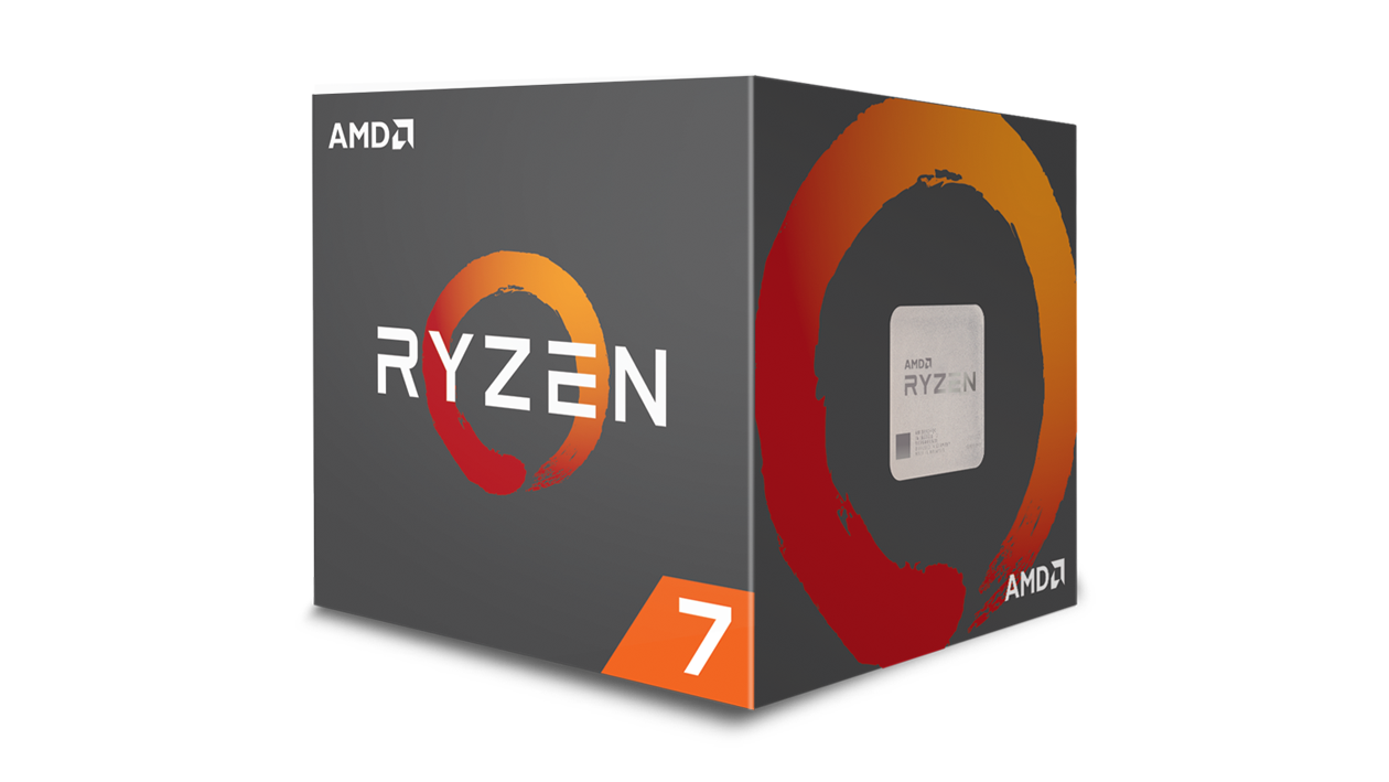 A box containing a Ryzen 7 processor.