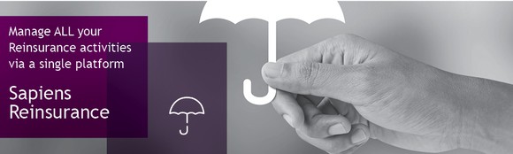 A Sapiens reinsurance banner.