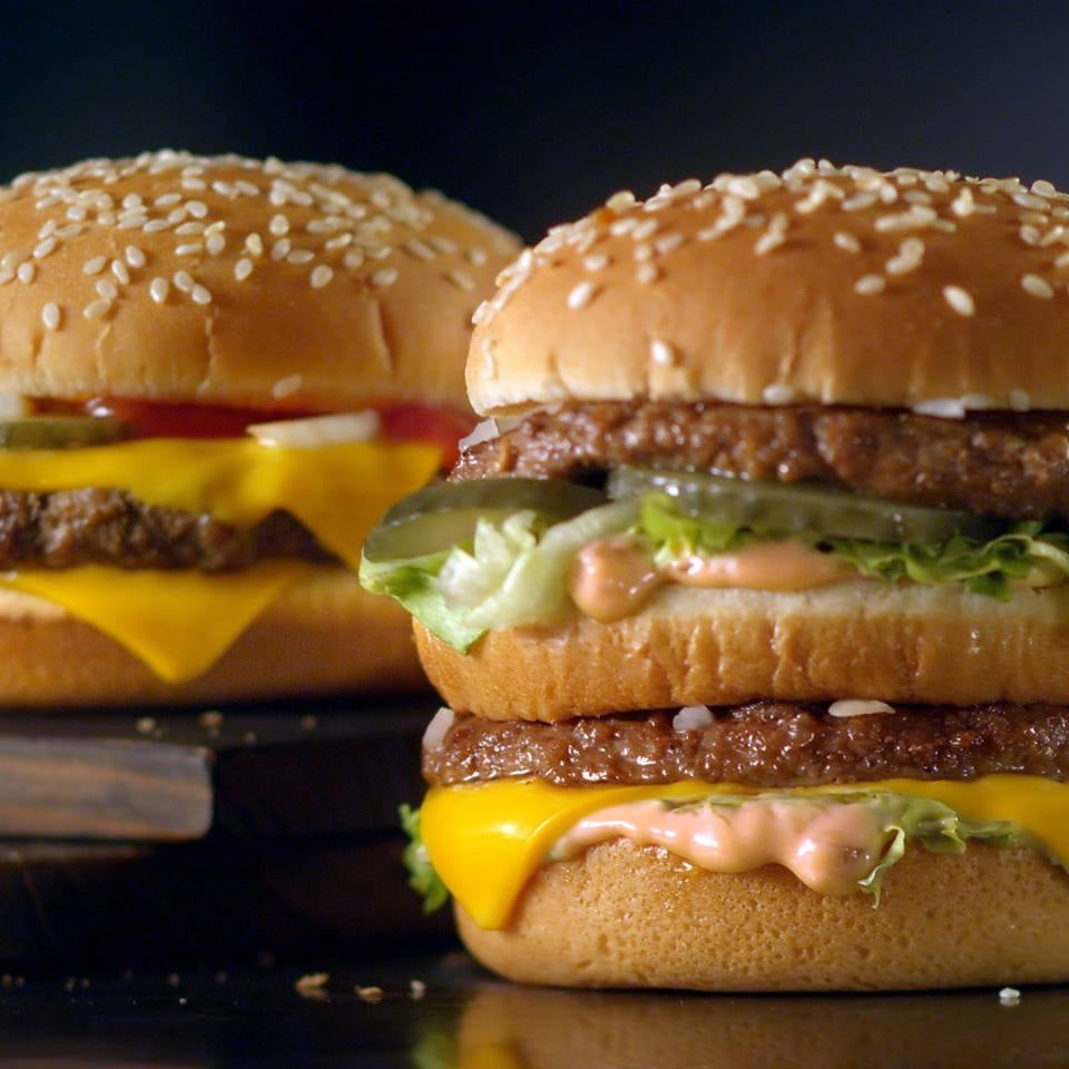 The iconic Big Mac burger.