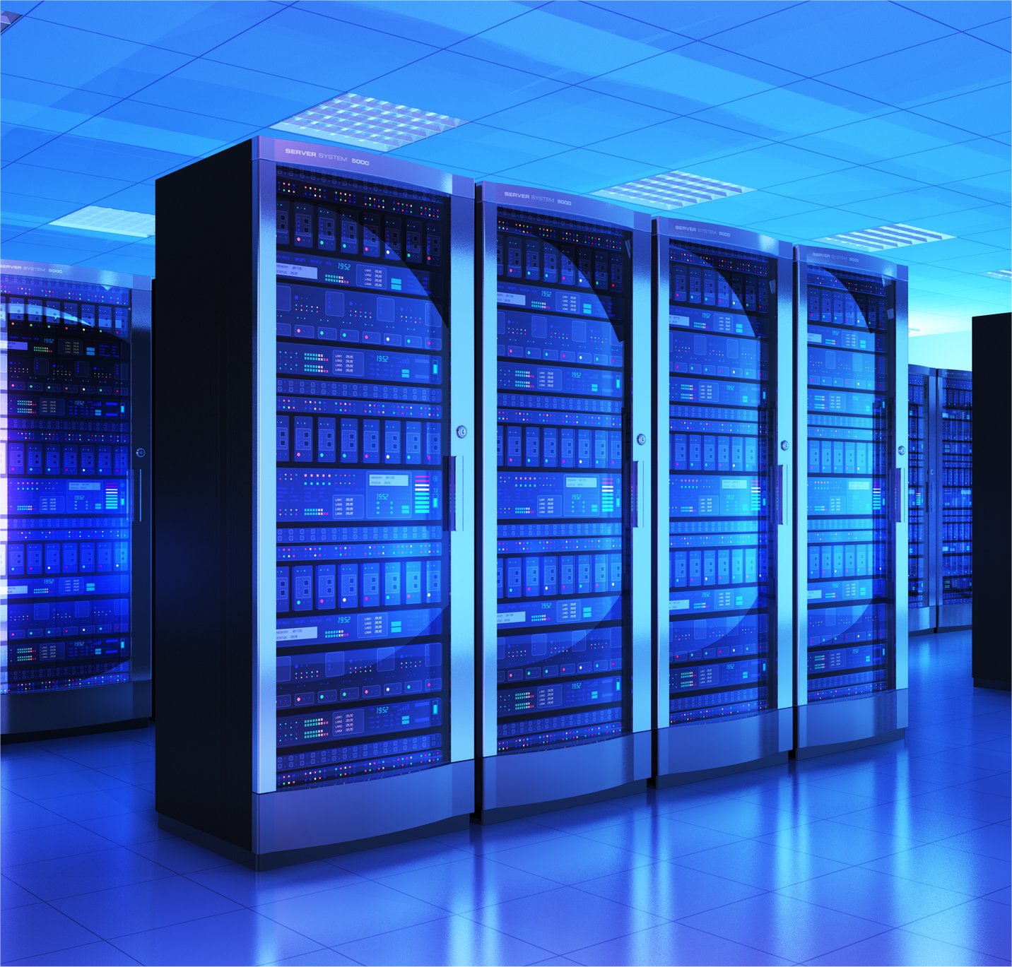 A room full of servers.