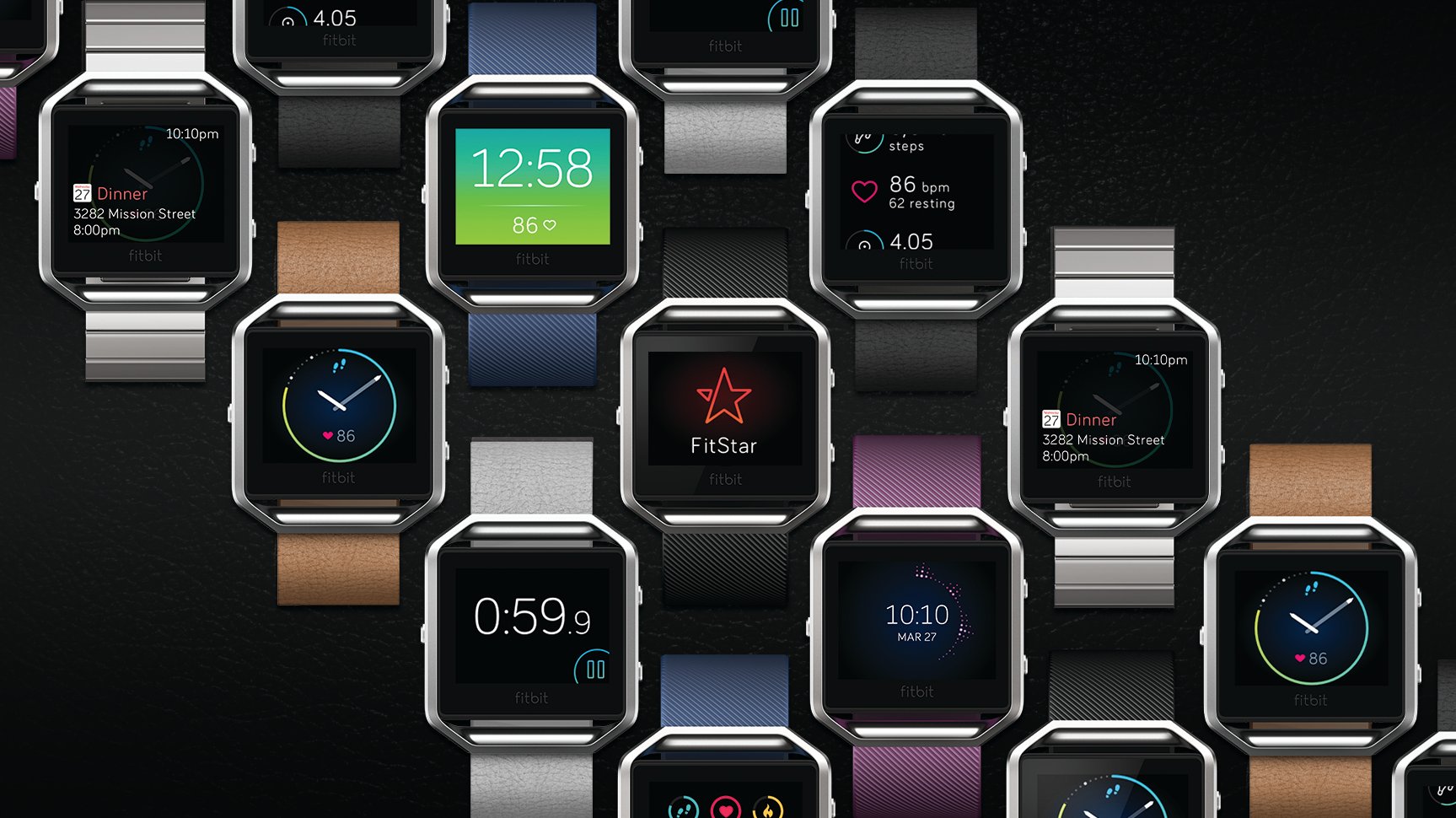 The Fitbit Blaze. 