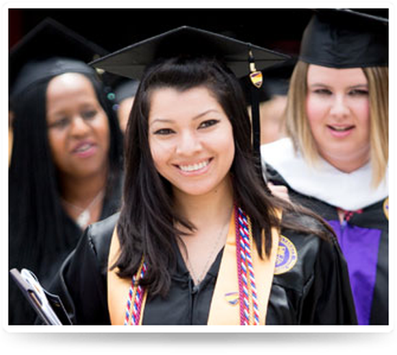 A group of graduates at Ashford University