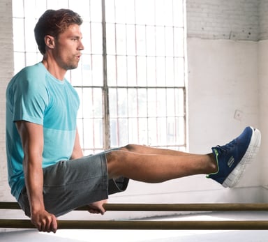 Skechers Sport on parallel bars