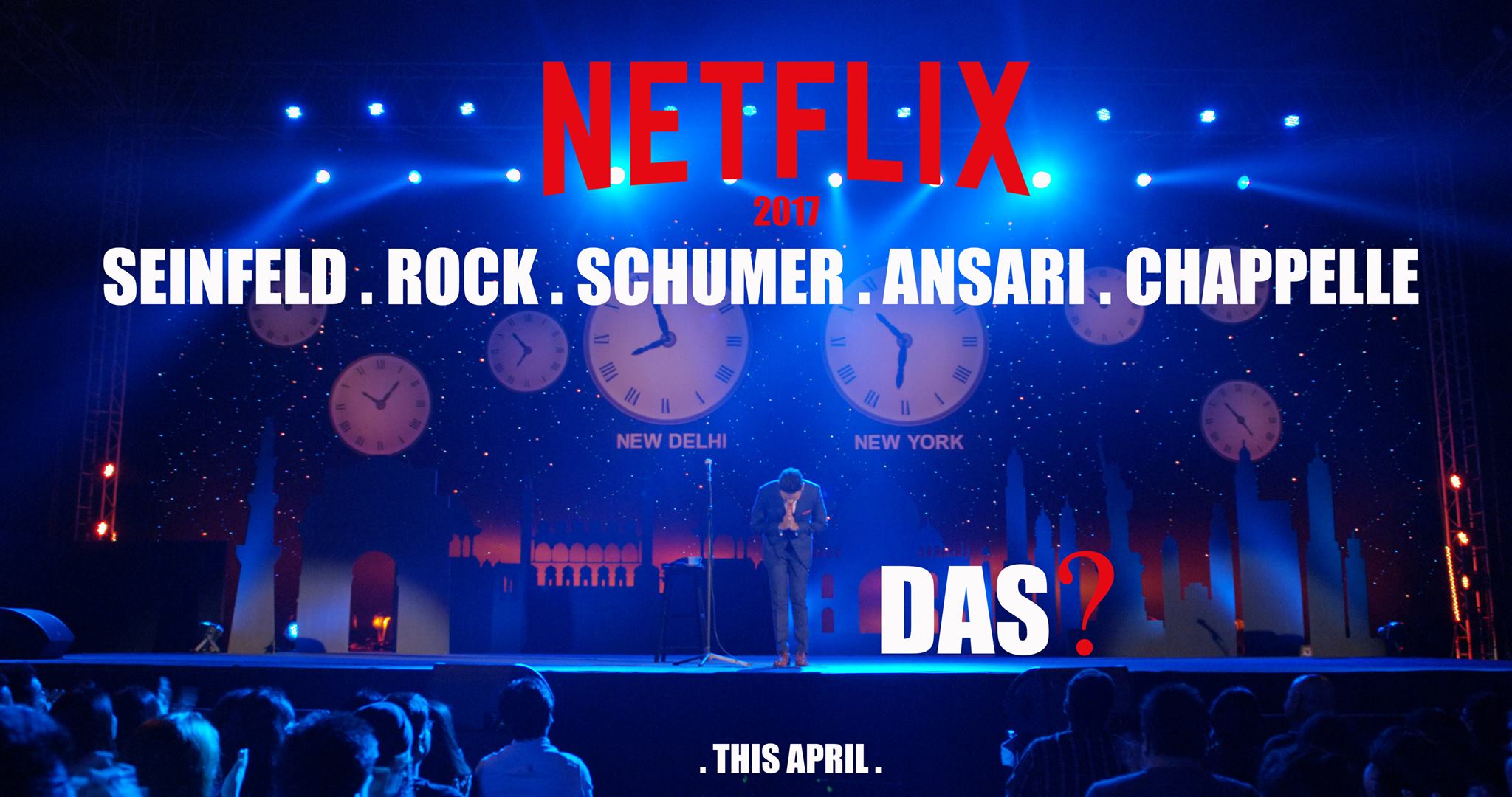 A promotional image of Vir Das' Netflix original.