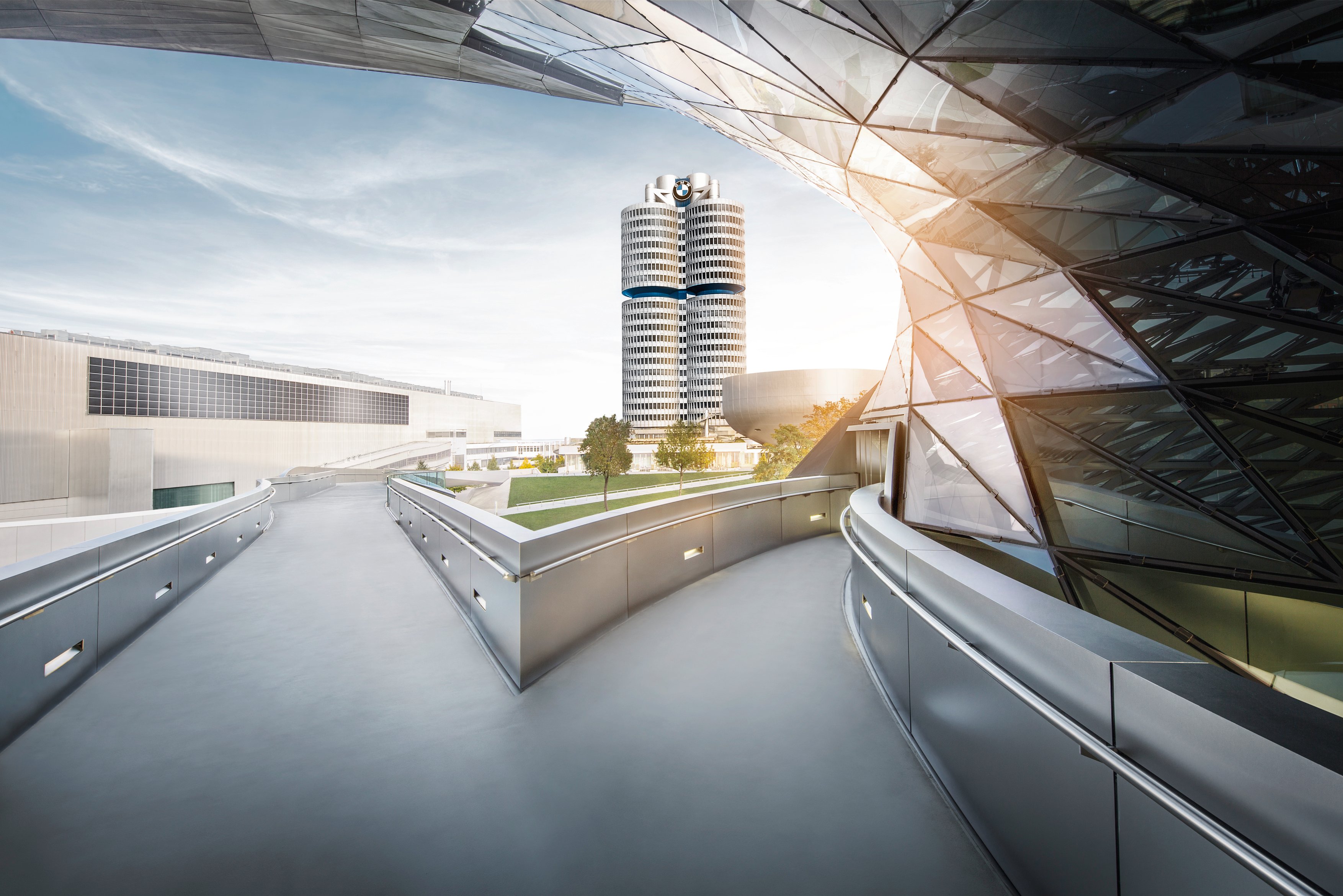 BMW's iconic headquarters tower.