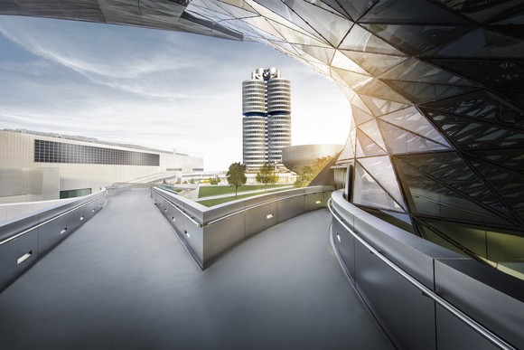 BMW's iconic headquarters tower.