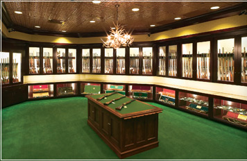 A Cabela's gun library