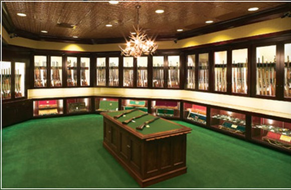 A Cabela's gun library