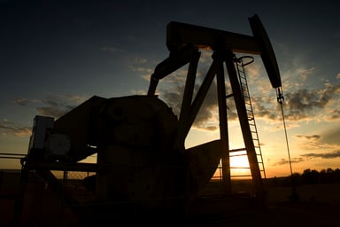 oil derrick sunset