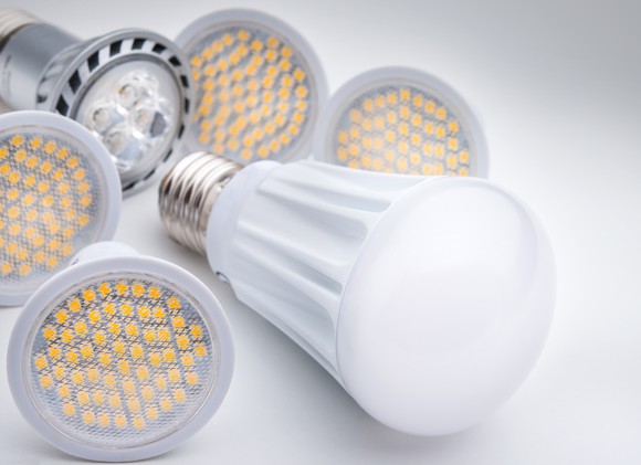 LED light bulbs.