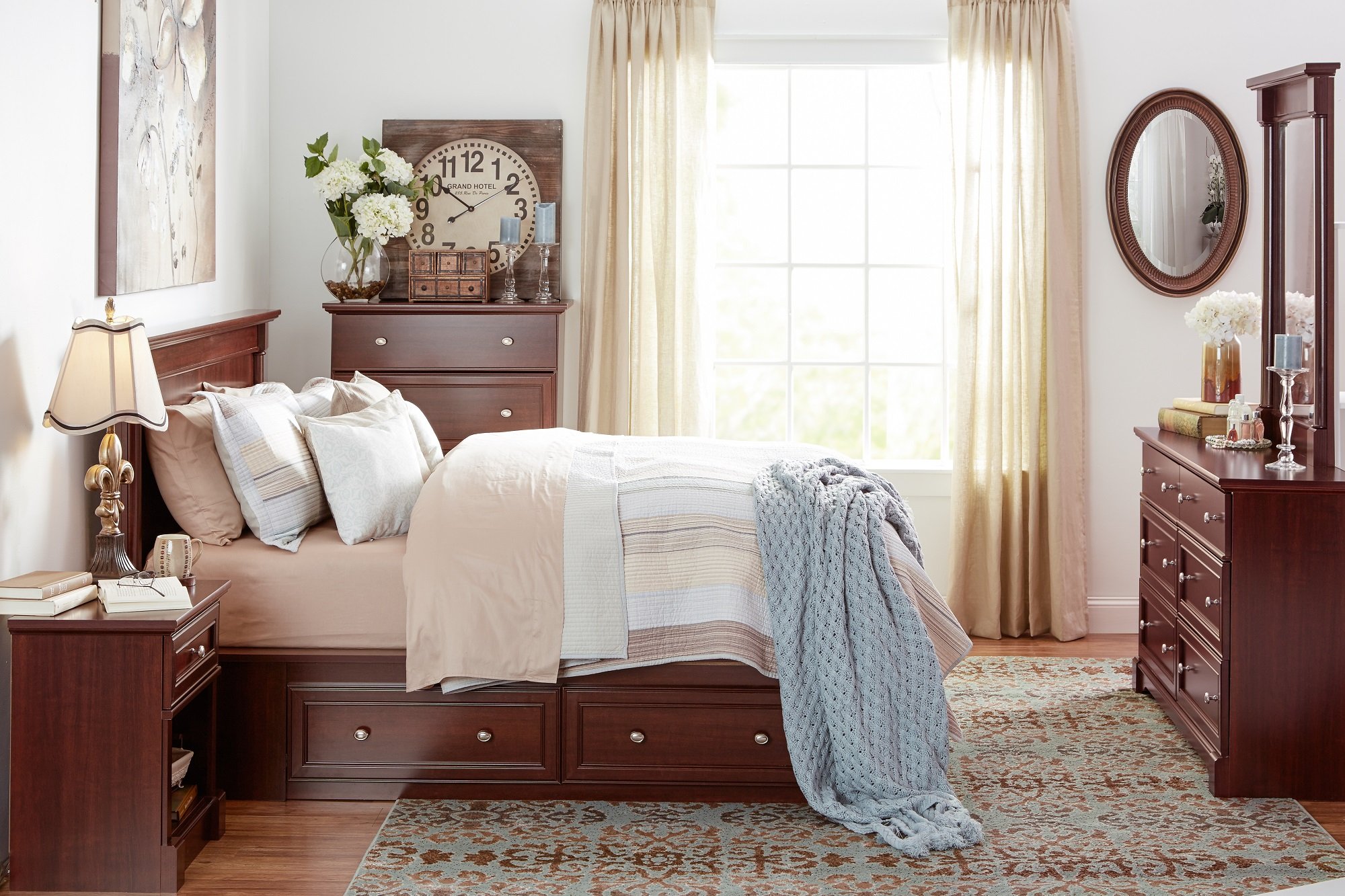 Room furnished with Wayfair products.