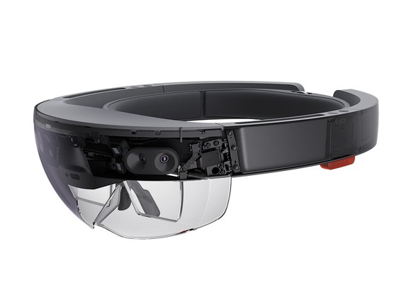 Microsoft HoloLens augmented-reality glasses.