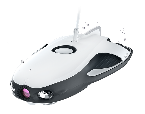 An underwater drone.