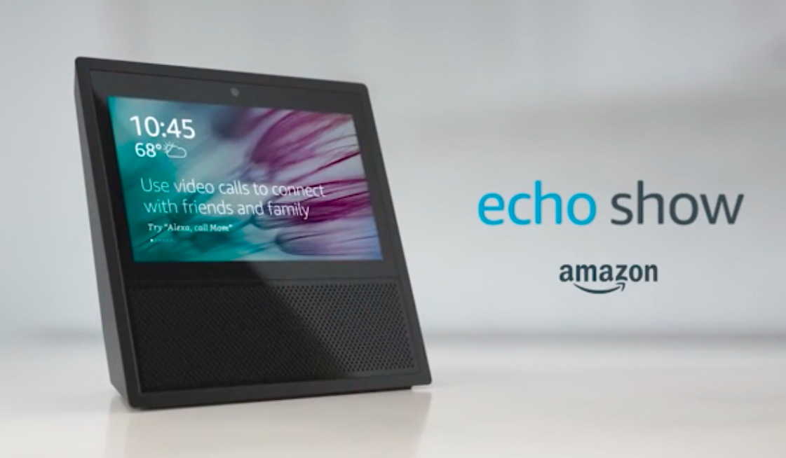 An ad for Amazon's Echo Show.