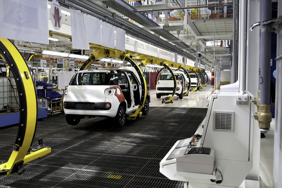 a car production plant in Serbia