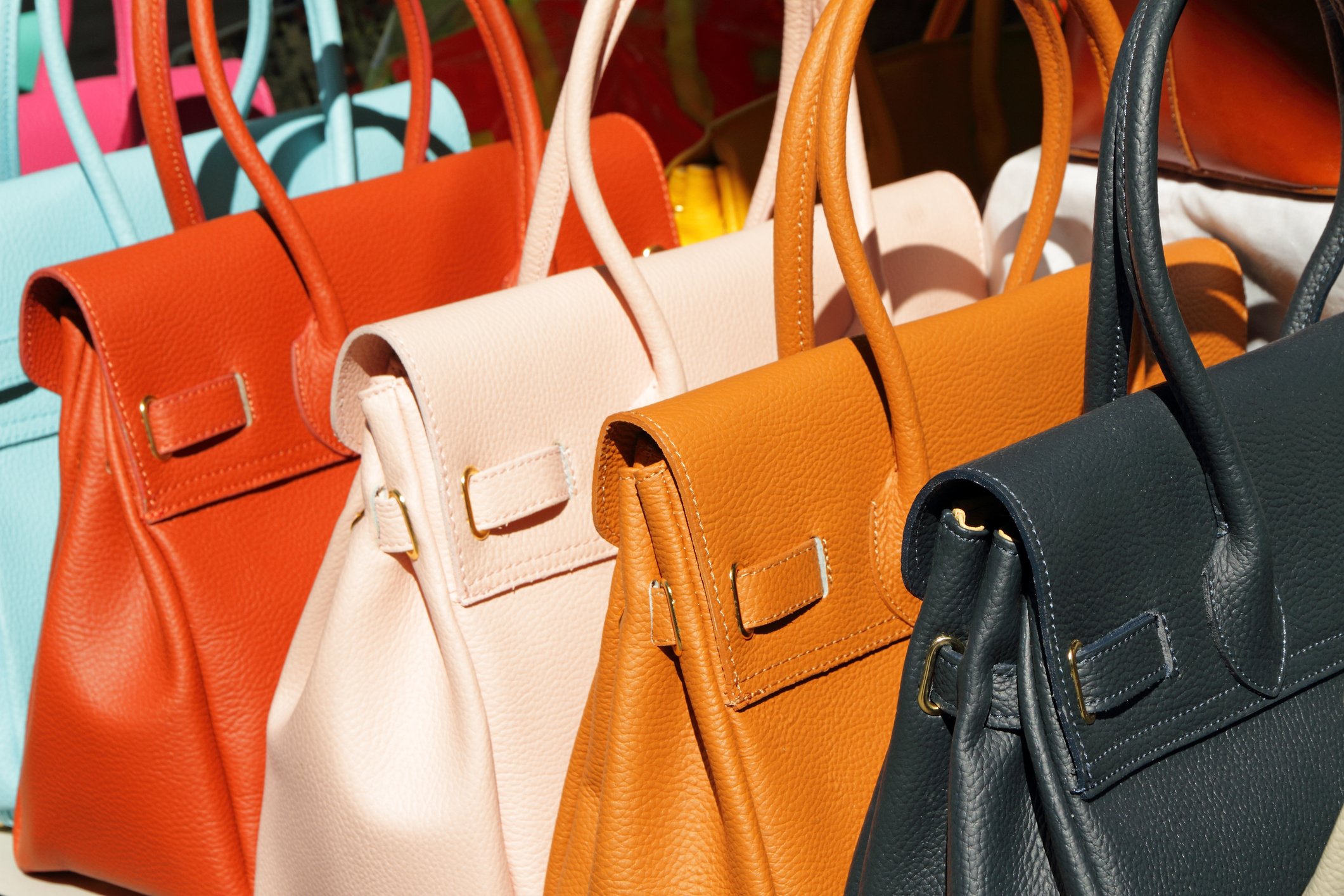 Leather Handbags a Variety of Colors