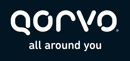 The Qorvo logo, with the tagline "all around you."