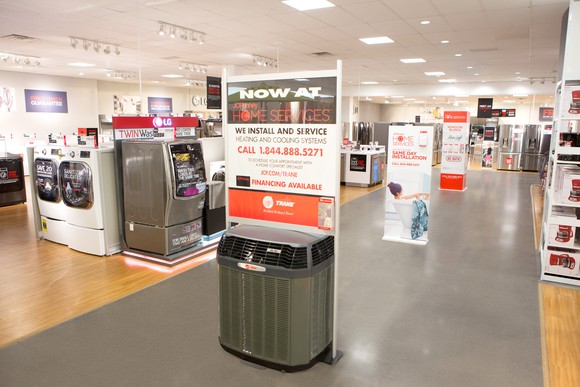 A J.C. Penney appliance section