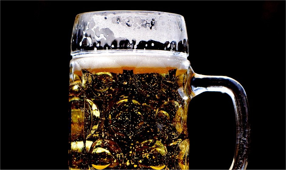 A frosty mug of beer.