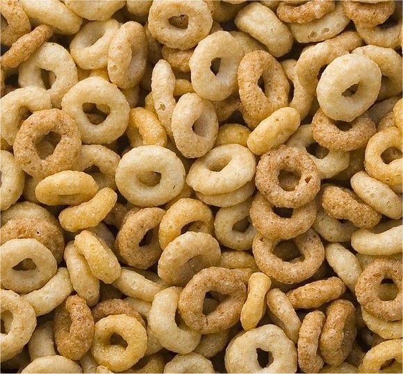 Cheerios breakfast cereal.