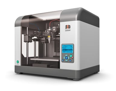 3D Printing Rendering of a Printer