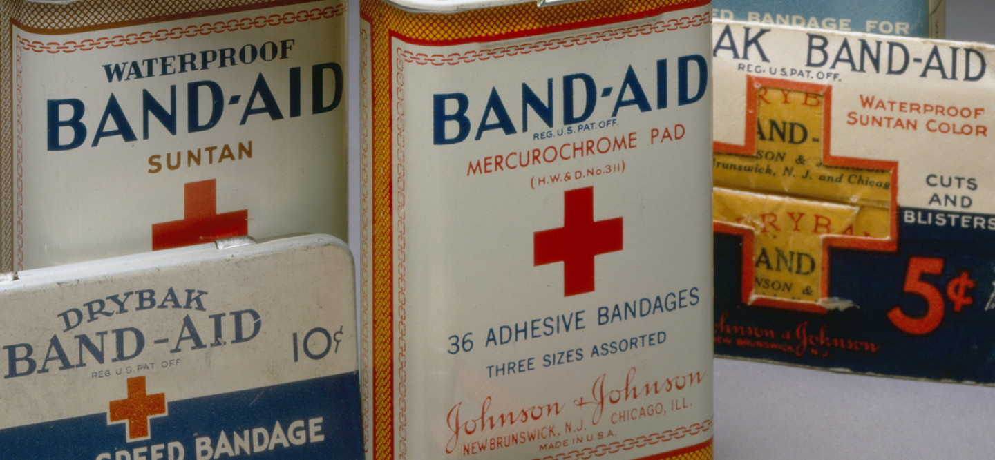 Vintage Band-Aid packages.