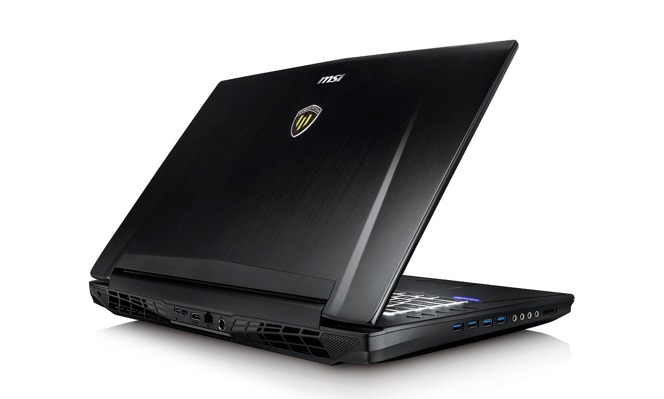 A gaming notebook with an NVIDIA GeForce GPU inside of it.