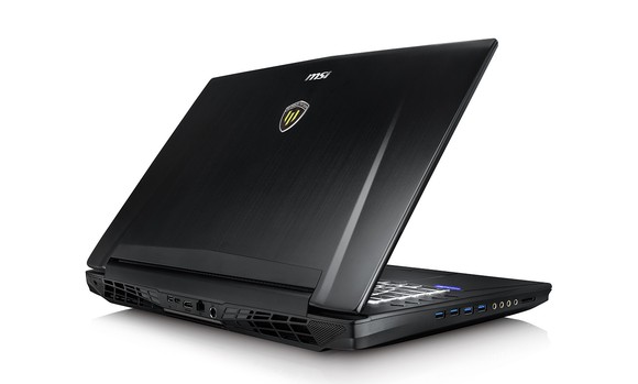 A gaming notebook with an NVIDIA GeForce GPU inside of it.