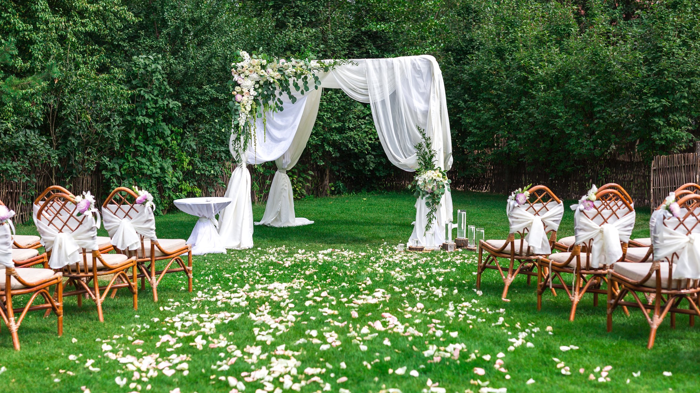 Outdoor wedding venue
