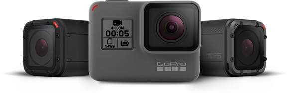 Picture of GoPro's HERO5 and Hero5 Session.