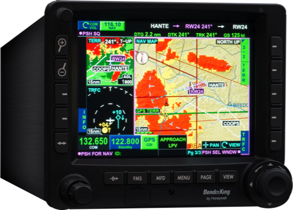 Honeywell navigation display.