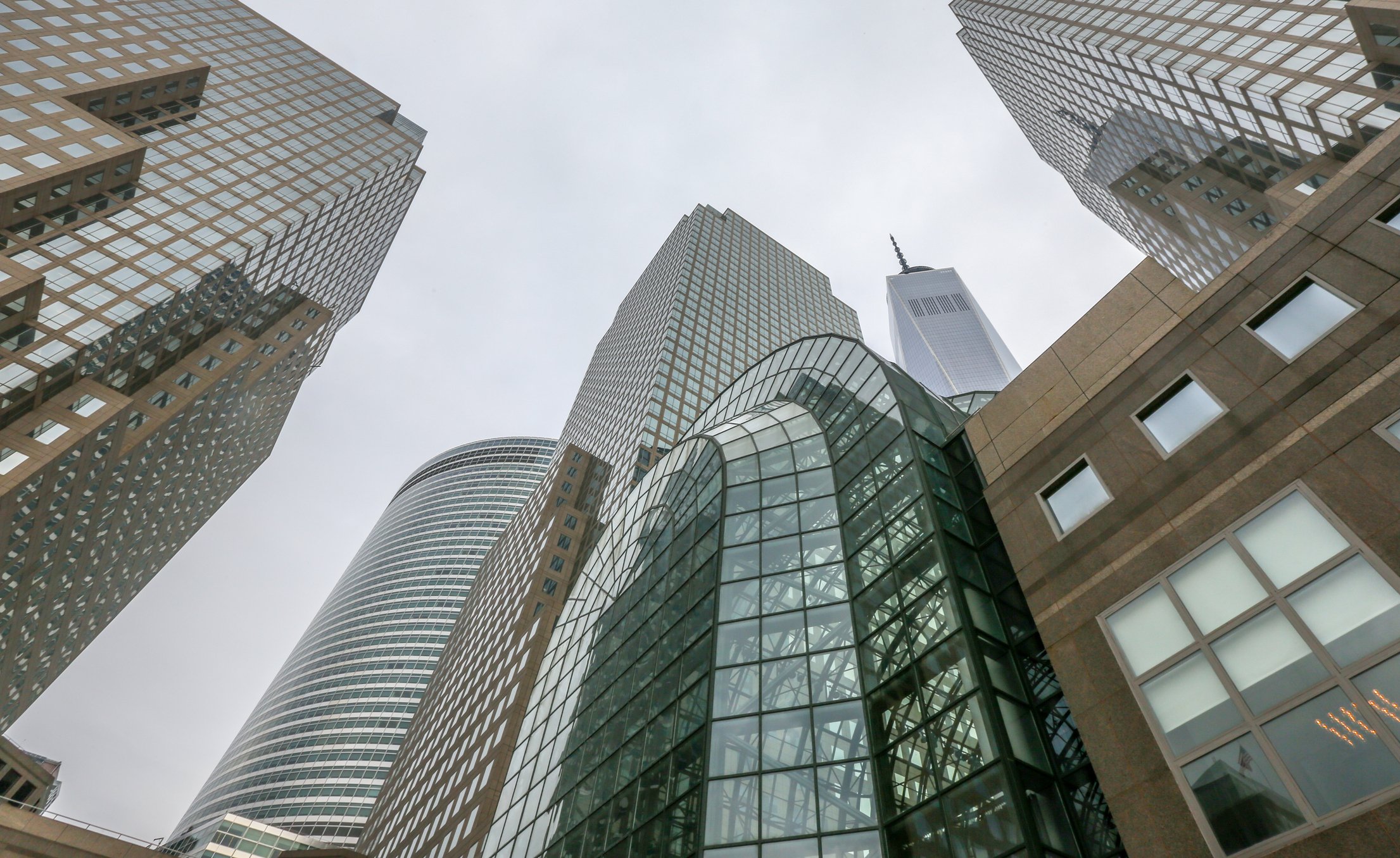 Office Buildings in  lower Manhattan.