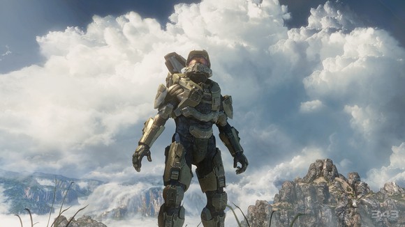 The character Master Chief from Microsoft's Halo series.