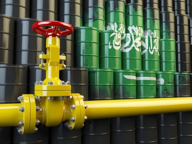 Oil-pipeline-Saudi-Arabia-flag
