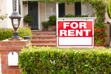 house for rent sign