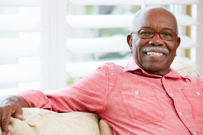 Smiling older man