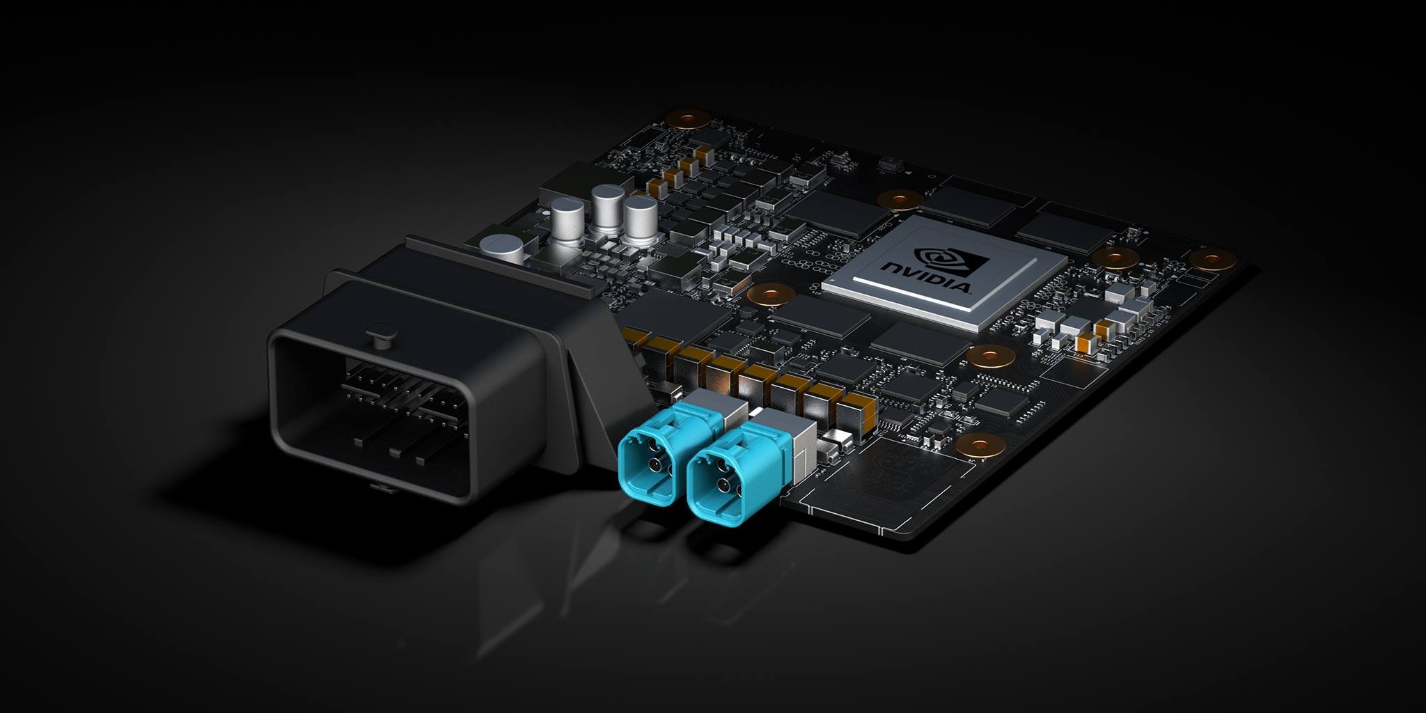 Image of NVIDIA's DRIVE PX2 supercomputer platform.