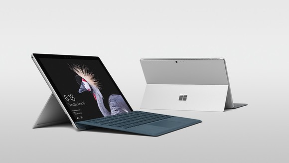 2 angles showing the new Surface Pro