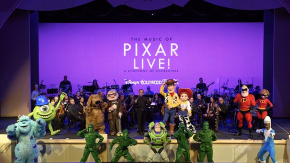 Pixar Live stage show with various Pixar film characters.