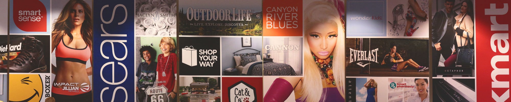 An assortment of ads for Sears products