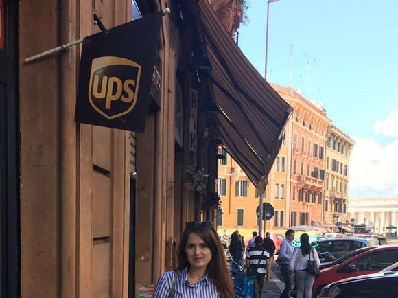 A UPS flag in Rome