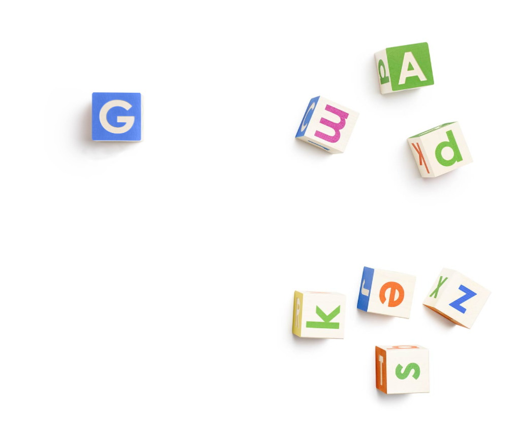 Alphabet logo banner.