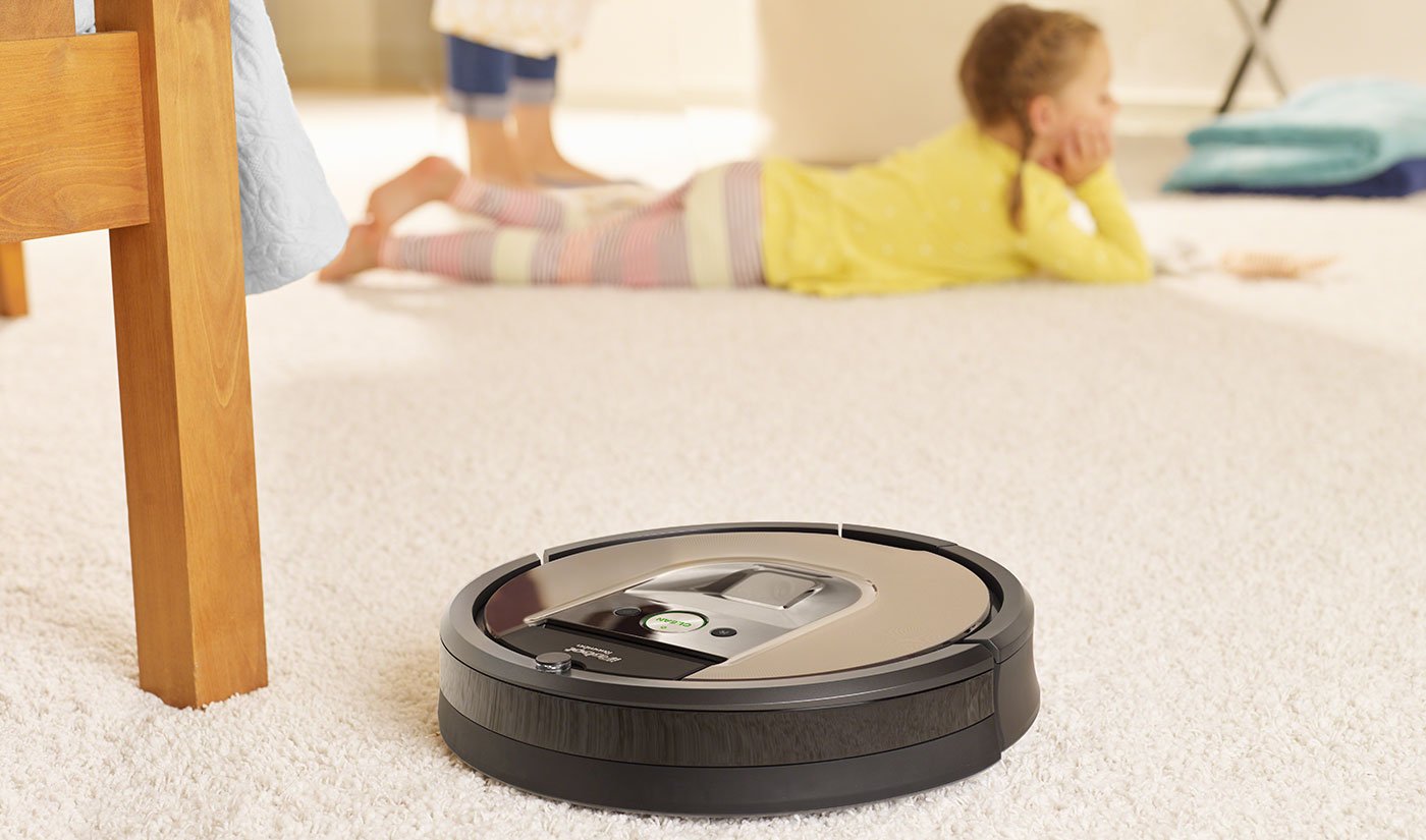 Roomba vacuum cleaner.
