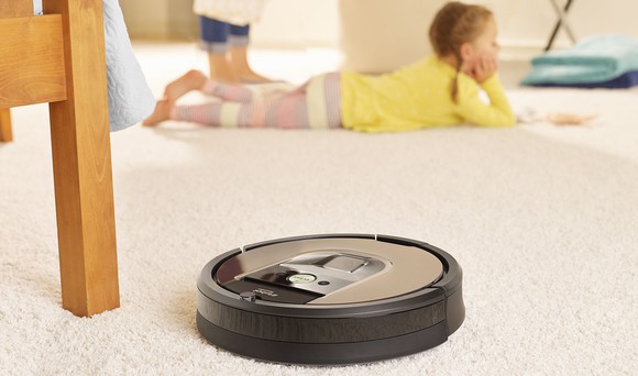 Roomba vacuum cleaner.