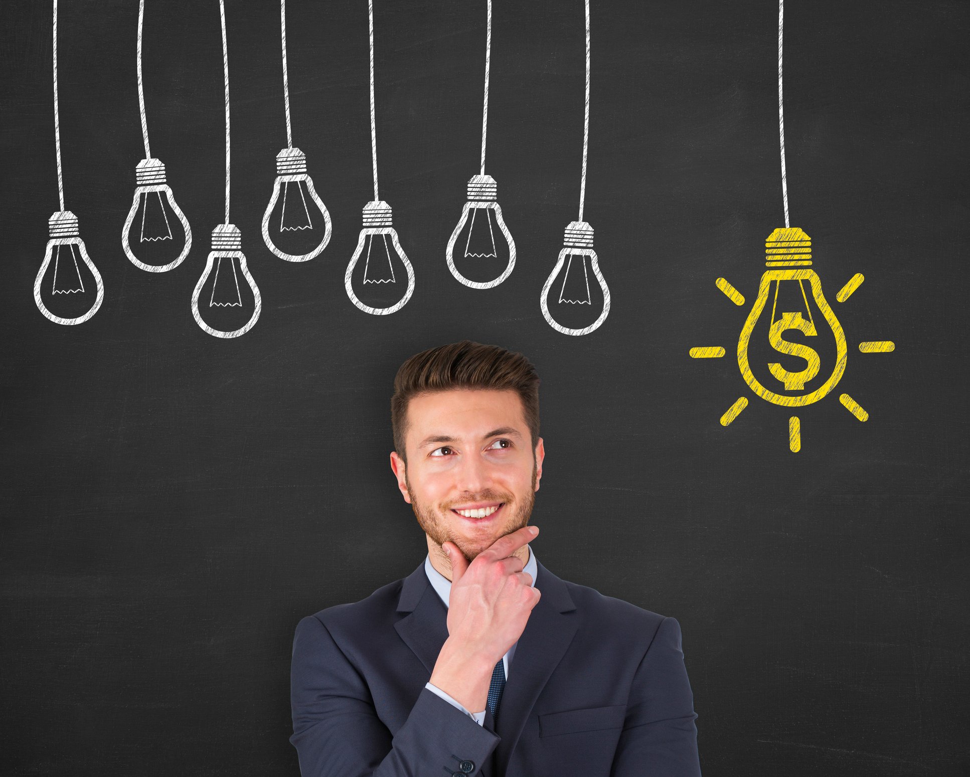 Man with idea for making money