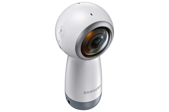 Samsung's Gear 360 handheld 360 camera. 