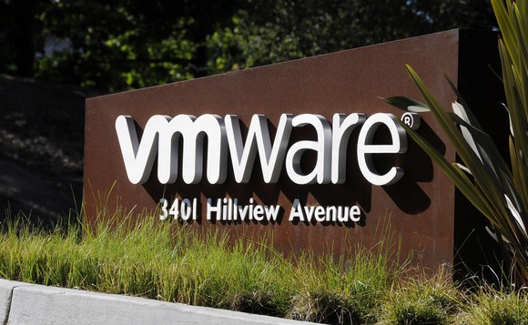 A VMware sign.