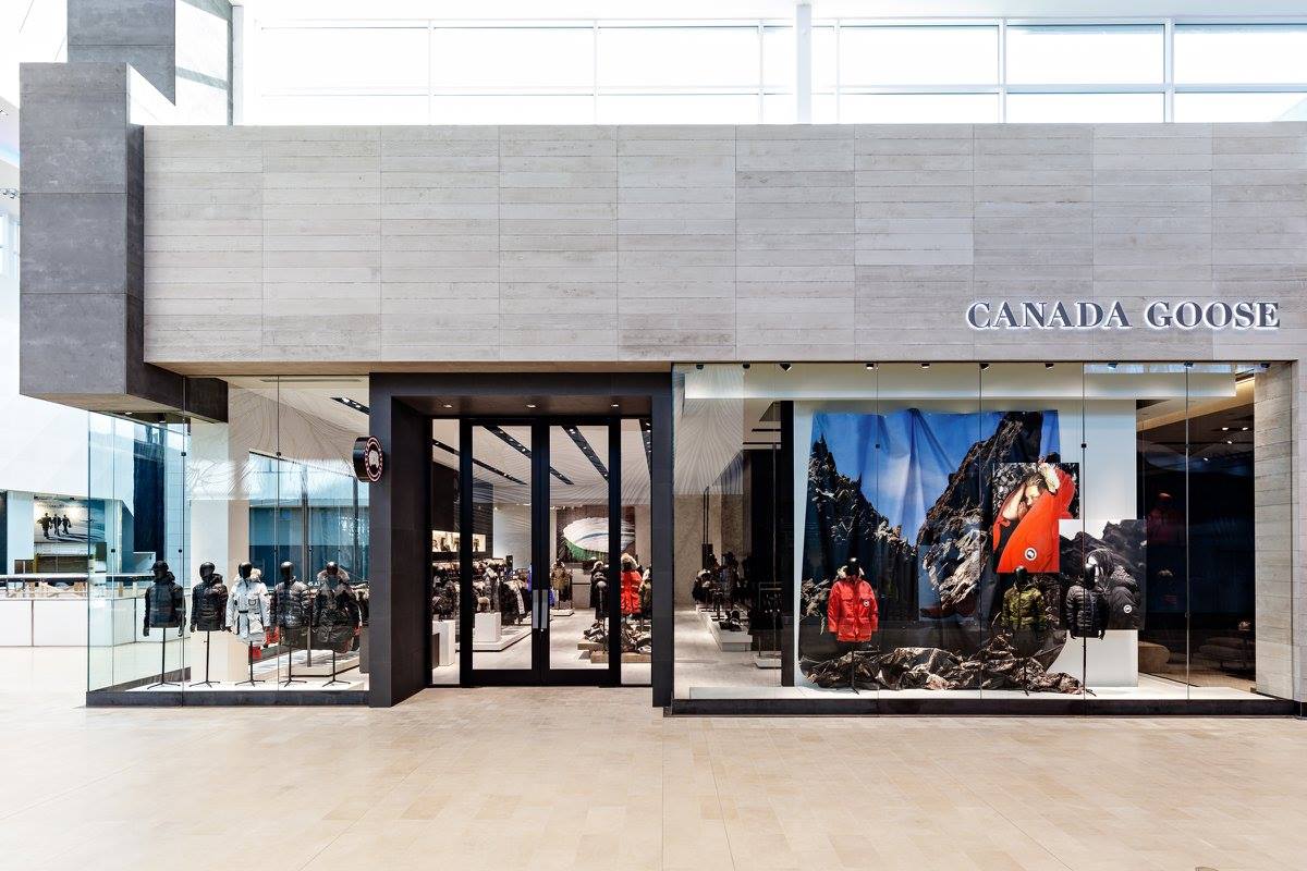 The storefront of Canada Goose's flagship location in Toronto.